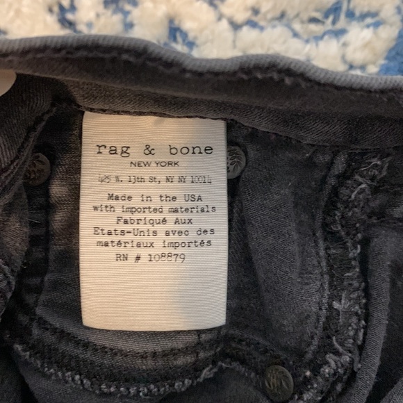 Rag & Bone charcoal legging jean - Picture 8 of 9